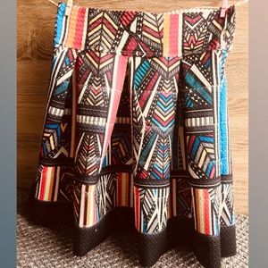 Aztec print skirt